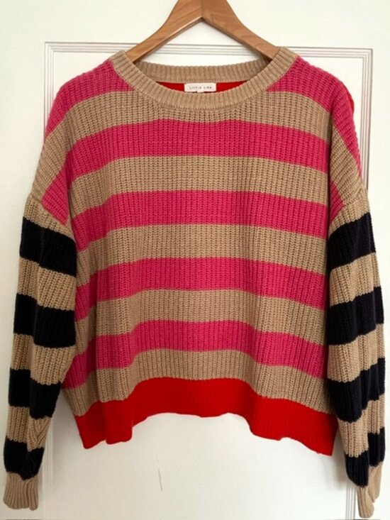 Anthropologie Sweaters - Anthropologie Little Lies Striped Knit Sweater | Size S/M